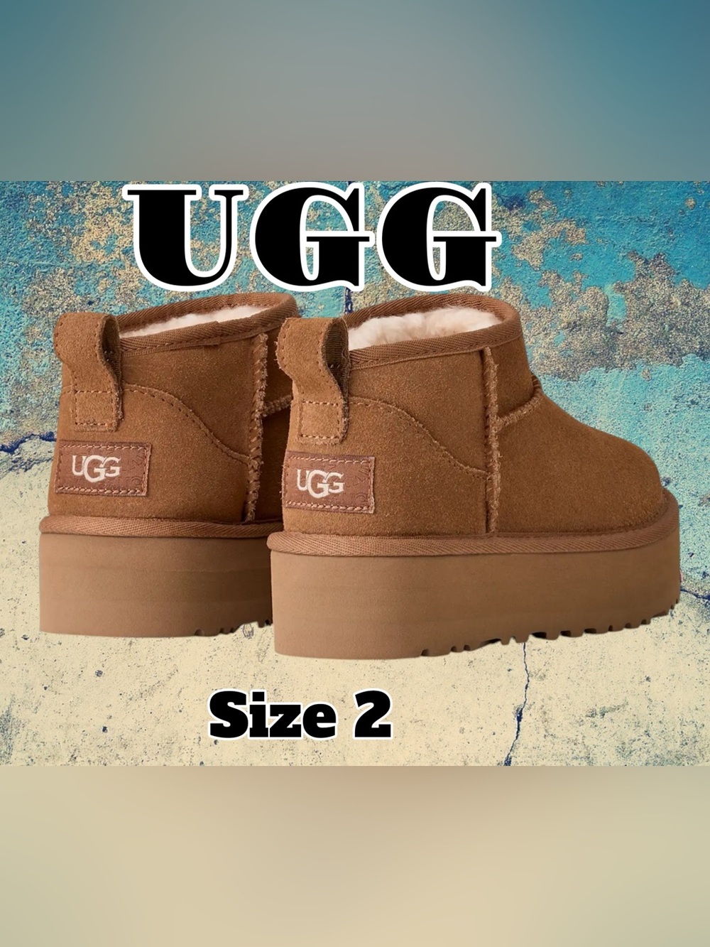 UGG Chestnut Boot with Cream Sheepskin Lining